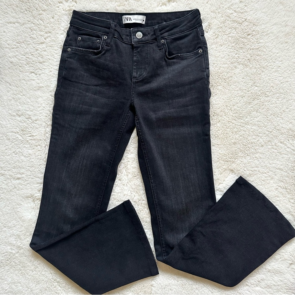 Zara Black Flared Women's Jeans Size 2